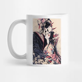 Geisha and skull 8007 Mug